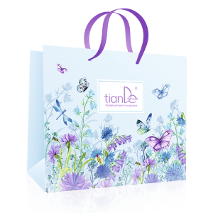 Χάρτινη σακούλα δώρου TianDe  με λογότυπο πεταλούδες