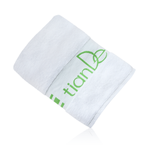 Βαμβακερή πετσέτα TianDe, 70x140 εκ. με πράσινο λογότυπο